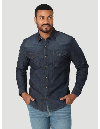 Джинсова сорочка Wrangler MENS FLEX DENIM SHIRT:DUSK