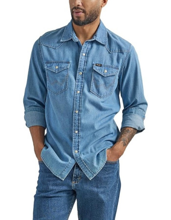 Джинсовая рубашка Wrangler Iconic Cowboy Lake Wash
