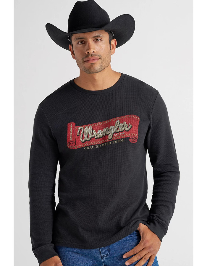 Футболка з довгим рукавом Wrangler Jet Black