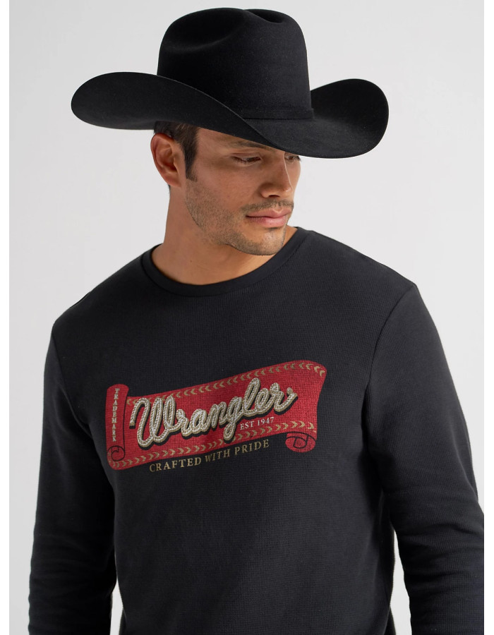 Футболка з довгим рукавом Wrangler Jet Black