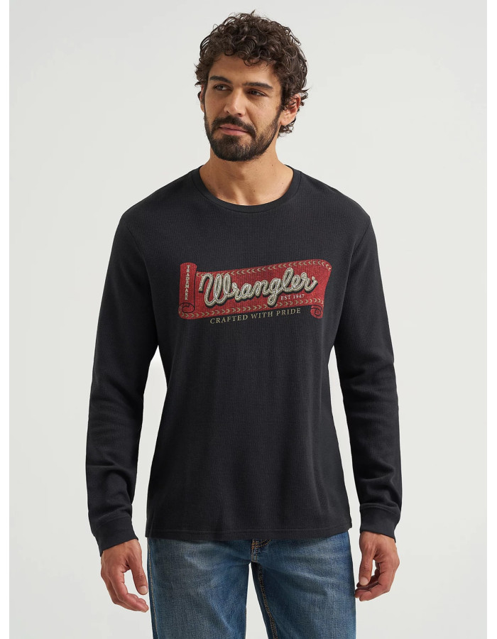 Футболка з довгим рукавом Wrangler Jet Black