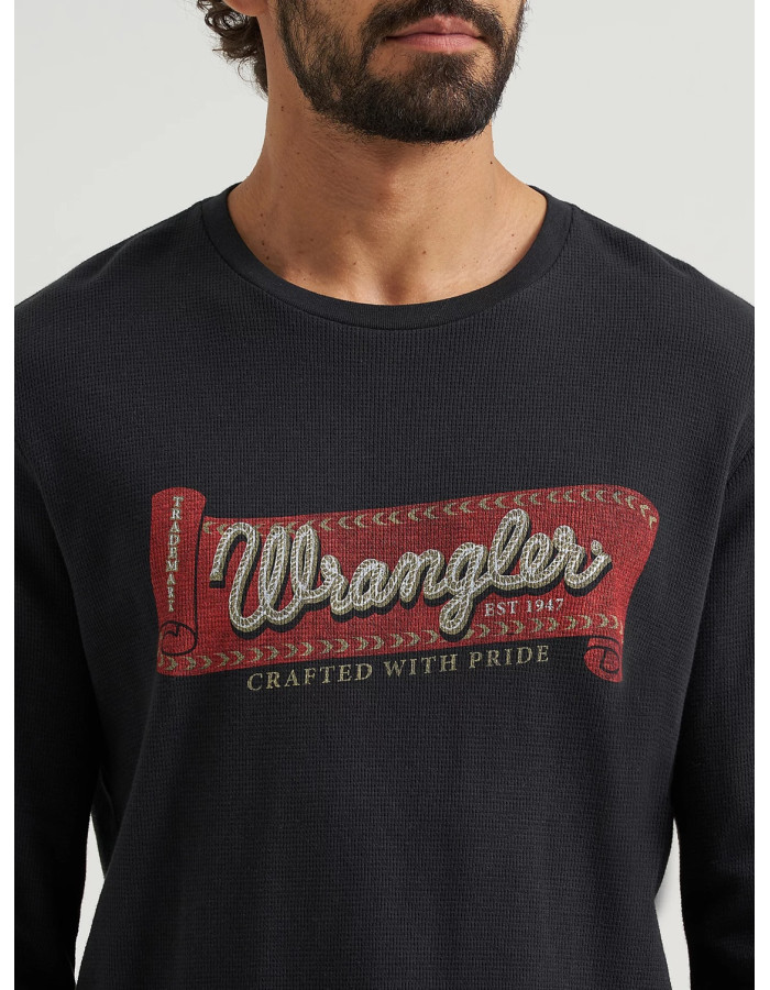 Футболка з довгим рукавом Wrangler Jet Black