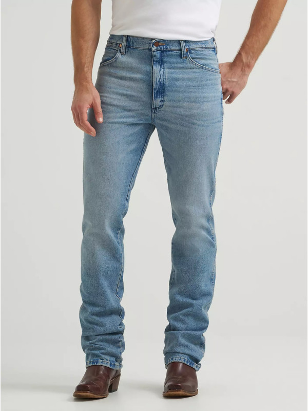Джинсы мужские Wrangler 936 Cowboy Cut Slim Fit Vintage Wash Jean Authentic Blue