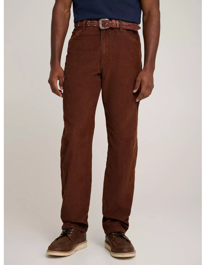 Джинси Wrangler x Stranger Things 13MWZ Cowboy Cut Corduroy Pant Copper Brown