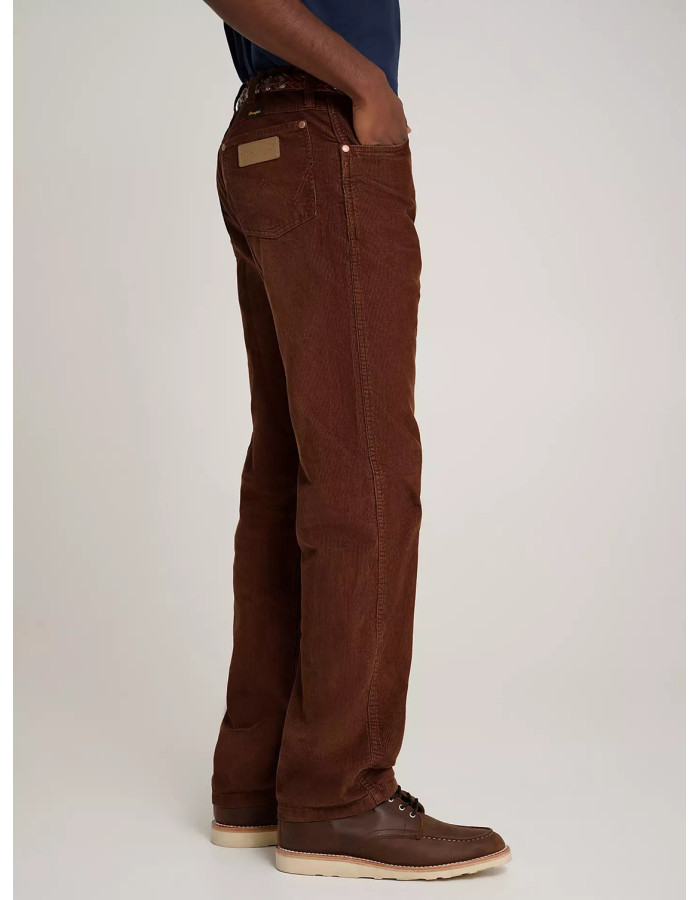 Джинси Wrangler x Stranger Things 13MWZ Cowboy Cut Corduroy Pant Copper Brown