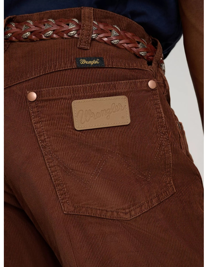 Джинси Wrangler x Stranger Things 13MWZ Cowboy Cut Corduroy Pant Copper Brown