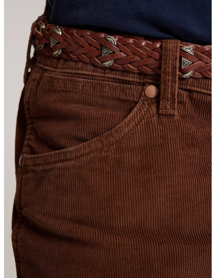 Джинси Wrangler x Stranger Things 13MWZ Cowboy Cut Corduroy Pant Copper Brown