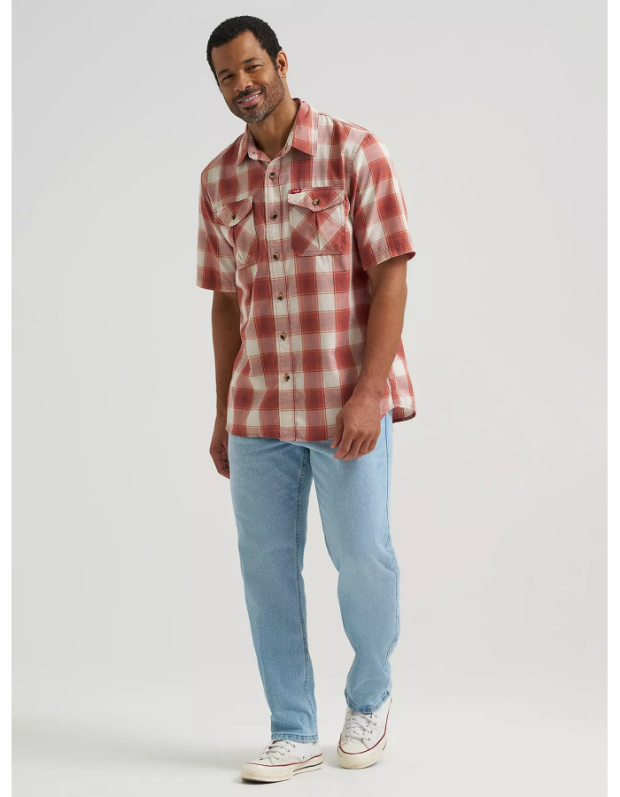 Сорочка Wrangler Heritage Plaid Poplin Shirt Copper Brown Heather