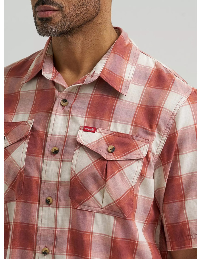 Сорочка Wrangler Heritage Plaid Poplin Shirt Copper Brown Heather