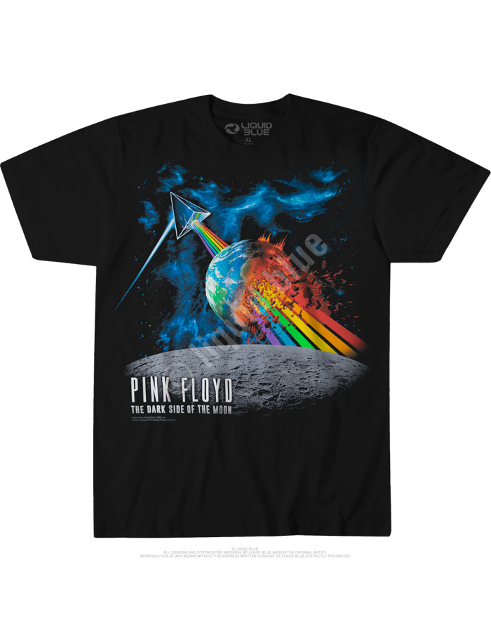 Футболка Liquid Blue Pink Floyd Rainbow Attack Black 31814