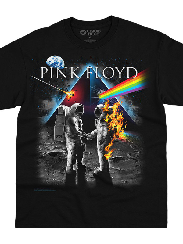 Футболка Liquid Blue Pink Floyd Moon Black  31815