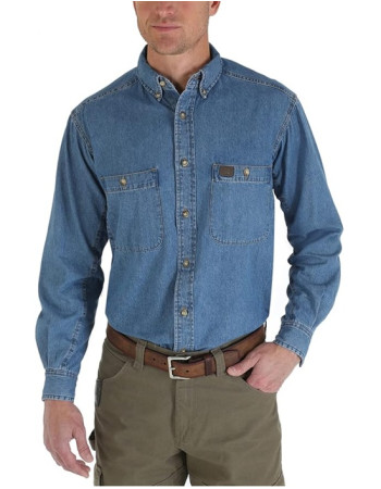Джинсова сорочка Wrangler Denim Work Shirt 3W510AN