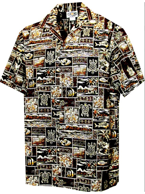 Гавайська сорочка Pacific Legend 410-4762 brown