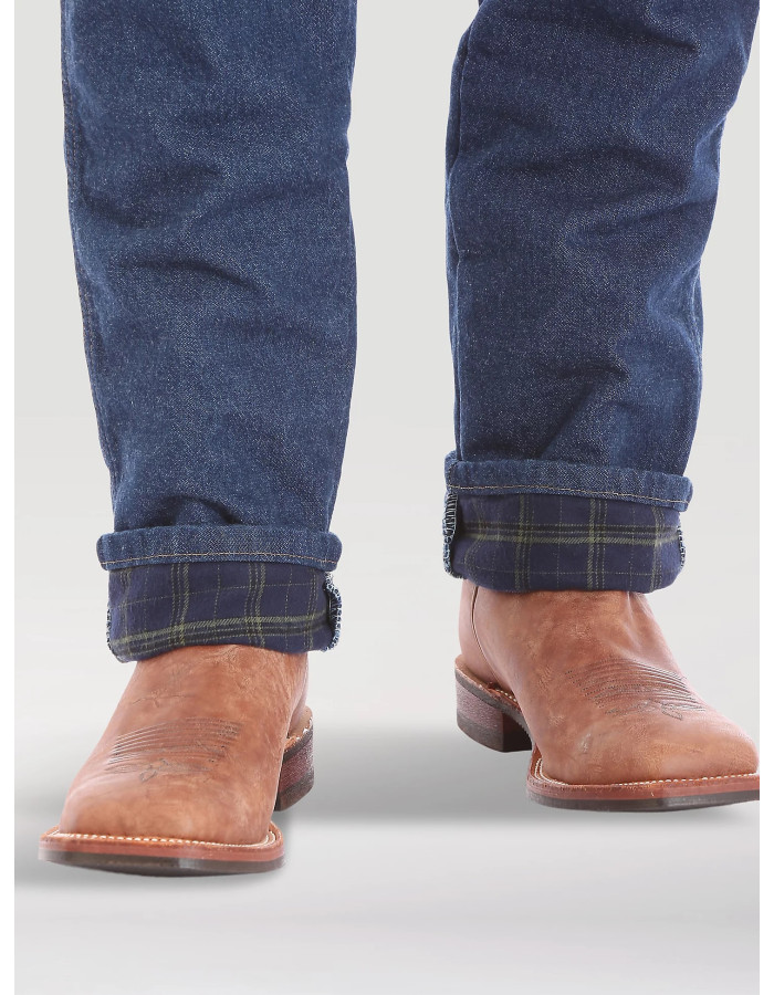 Джинси чоловічі Wrangler 47MWZFN Premium Performance Cowboy Cut® Regular FLANNEL LINED IN STONEWASH