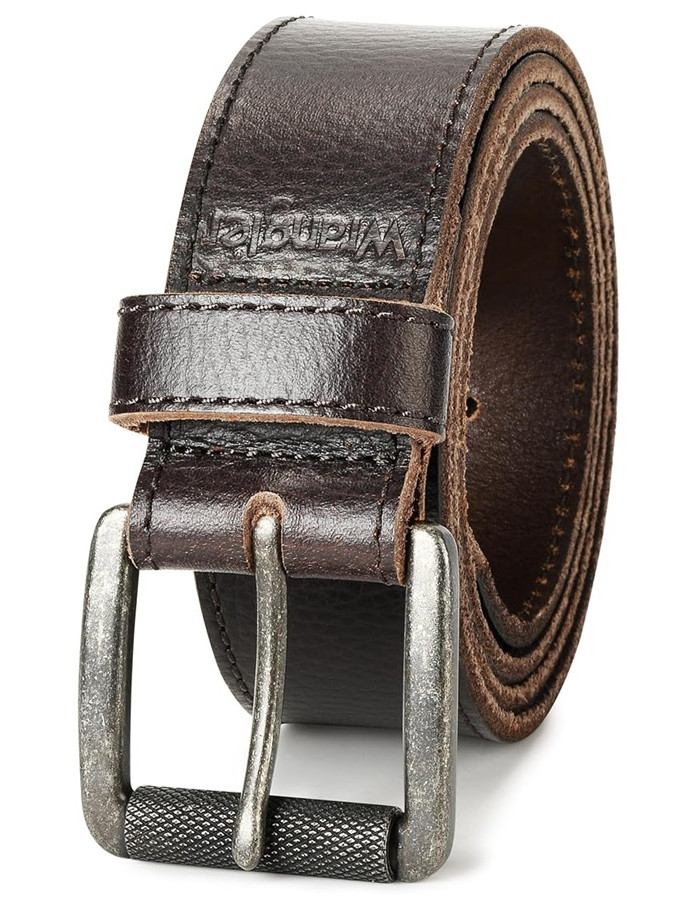 Ремінь Wrangler Men's Pebble Leather Belt, 38mm Roller Buckle LB93785WRQB