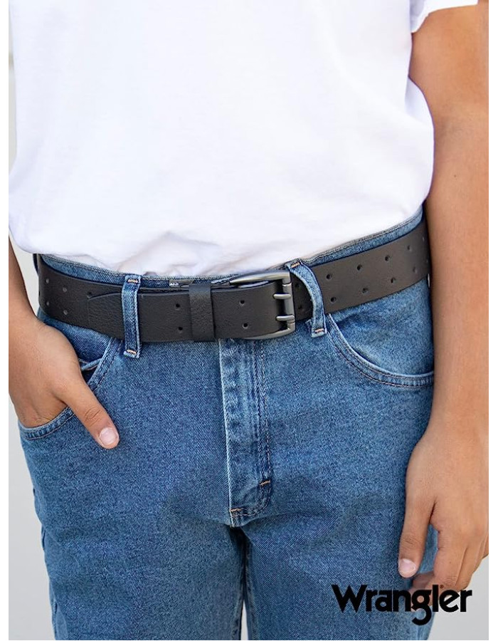 Ремінь Wrangler Men’s Logo Ornament Casual Everyday Belt for Jeans BE08007AQ