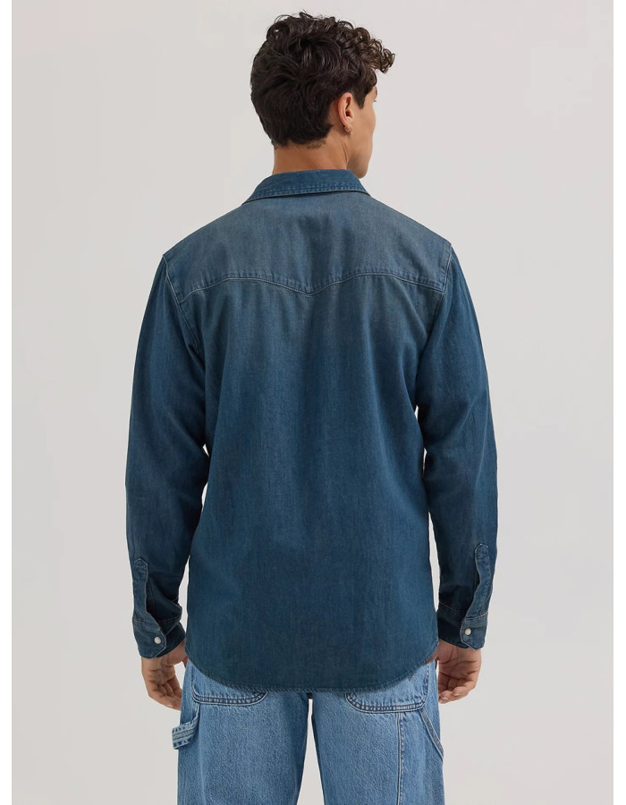 Джинсова сорочка Wrangler Western Denim Shirt Tobacco