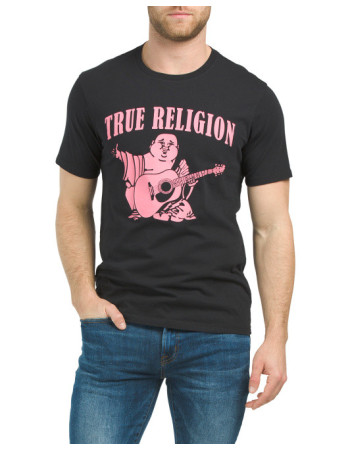 Футболка TRUE RELIGION Neon Buddha Short Sleeve Crew Neck Tee