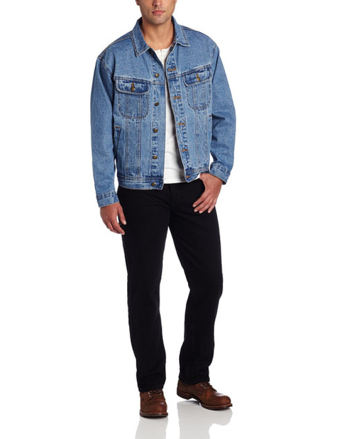 Wrangler Rugged Wear Mens Unlined Denim Jacket RJK30VI