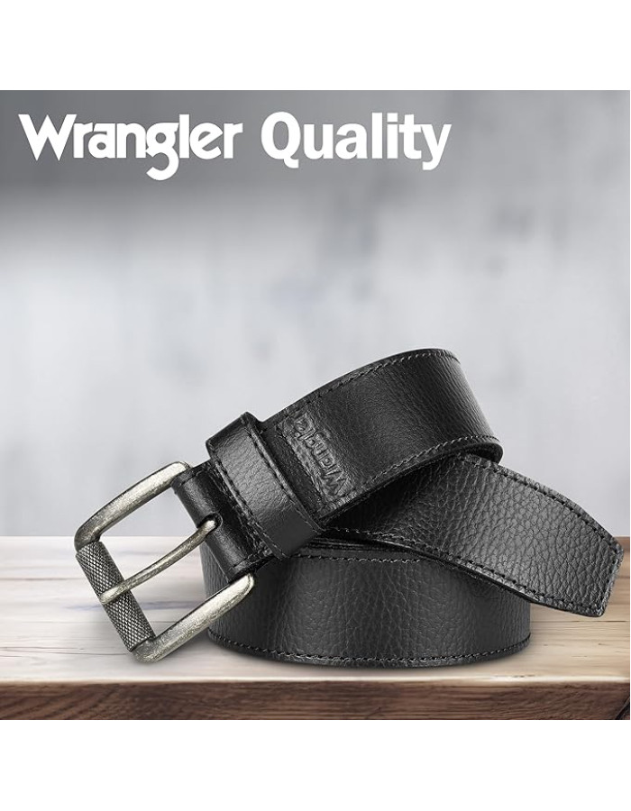 Ремінь Wrangler  Pebble Leather Belt, 38mm Roller Buckle Casual Everyday Belt for Jeans lb93785wrqc