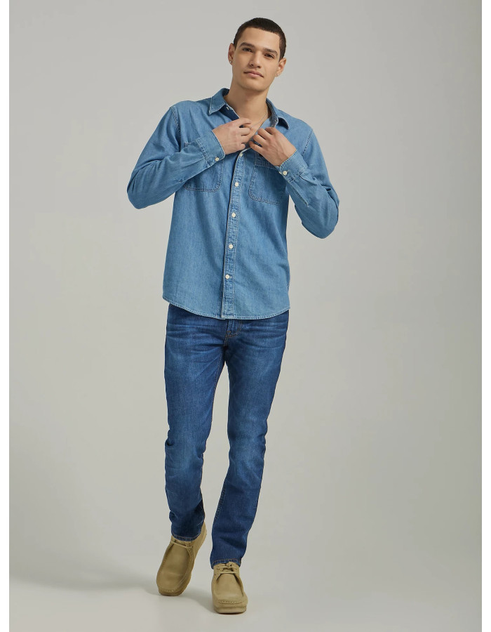 Джинси Lee EUROPEAN COLLECTION LUKE SLIM TAPERED Dark Worn Kansas 112332515