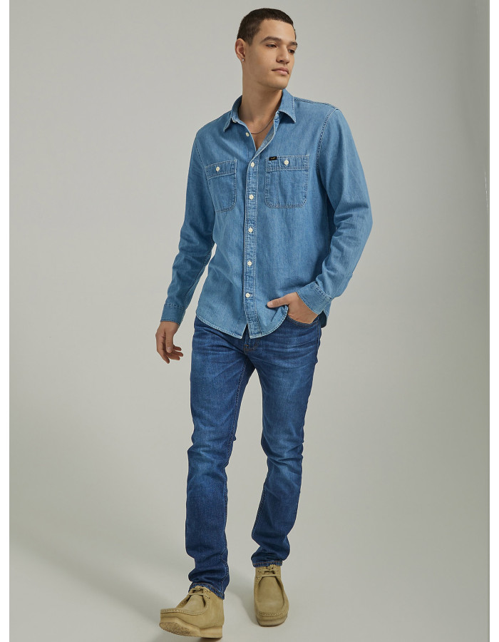 Джинси Lee EUROPEAN COLLECTION LUKE SLIM TAPERED Dark Worn Kansas 112332515