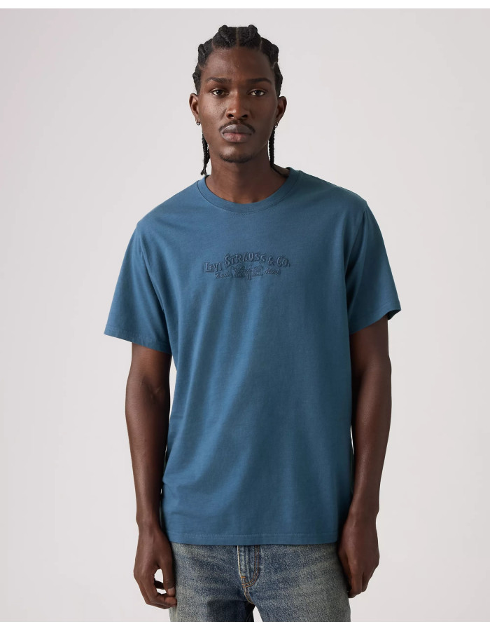 Футболка levis  Relaxed Fit Short-sleeve Embroidered Graphic Serif Ensign Blue161432379
