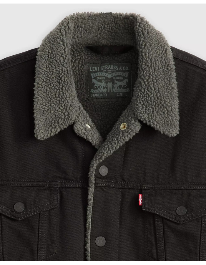 Куртка Levis Sherpa Trucker Jacket Duvall - Black