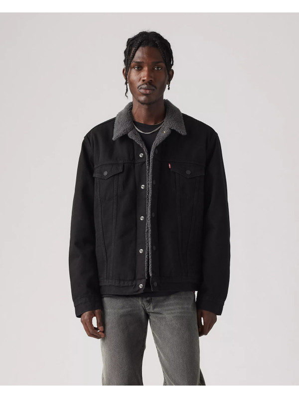 Куртка Levis Sherpa Trucker Jacket Duvall - Black