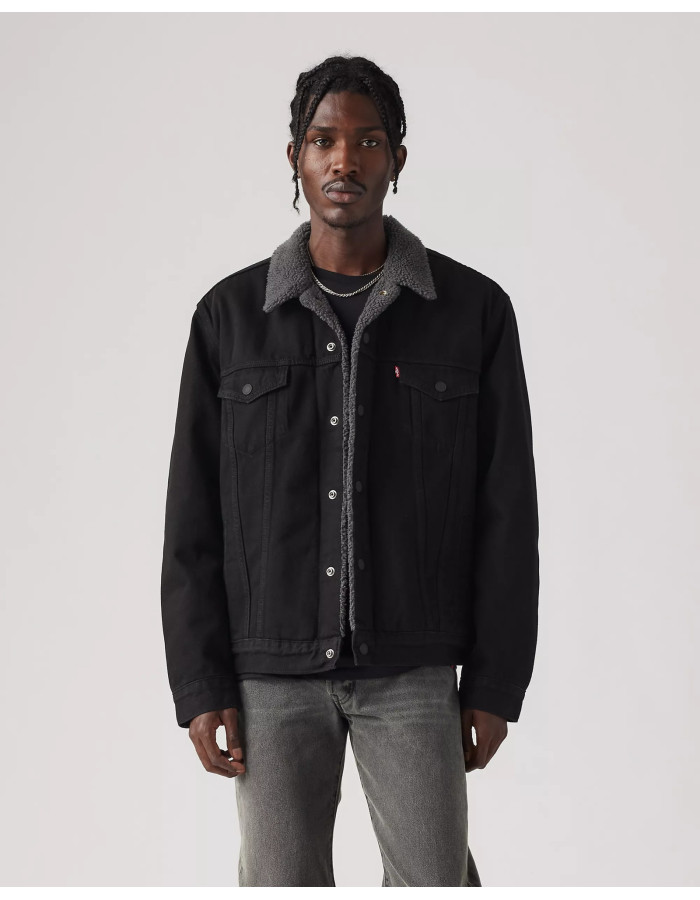 Куртка Levis Sherpa Trucker Jacket Duvall - Black