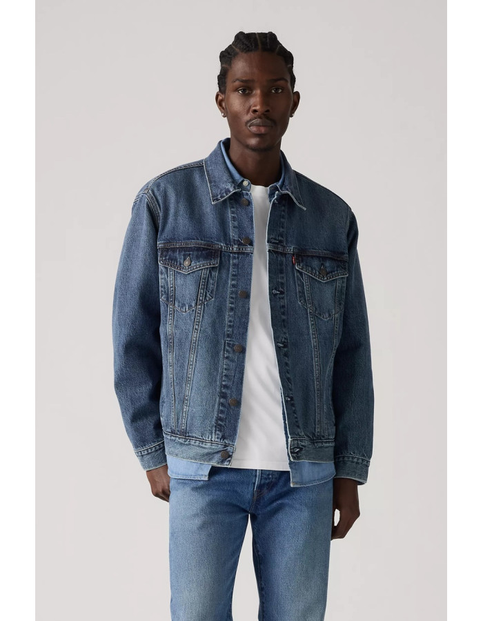 Джинсовая куртка Levis Premium  Relaxed Fit Thermodapt Trucker Jacket Friend Of Mine