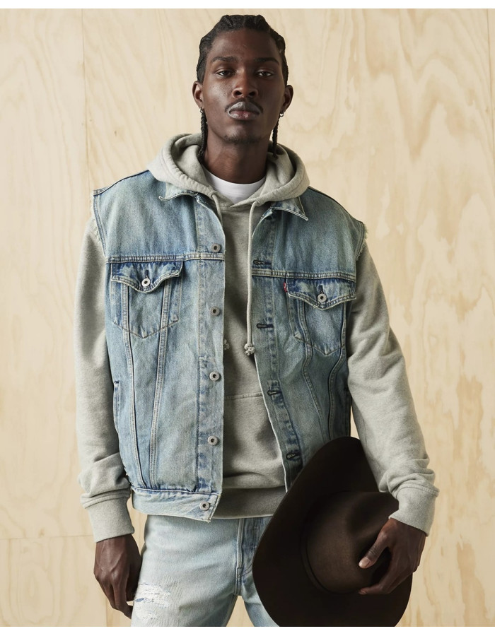 Джинсовая безрукавка Levis Trucker Vest Kentucky Blue