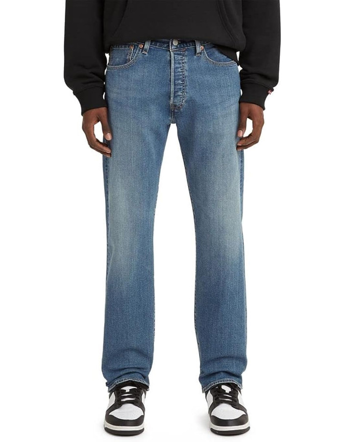 Джинси чоловічи Levis 501 Original Fit Jeans Medium Indigo Worn in