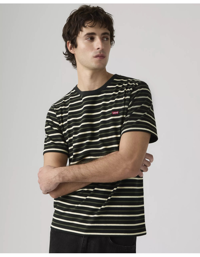 Футболка Levis Original Housemark Andor Stripe Jet Black  566050303