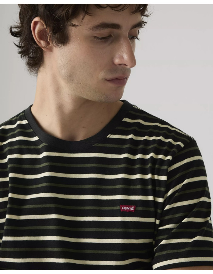 Футболка Levis Original Housemark Andor Stripe Jet Black  566050303