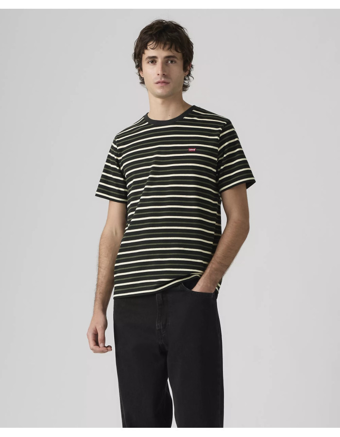 Футболка Levis Original Housemark Andor Stripe Jet Black  566050303