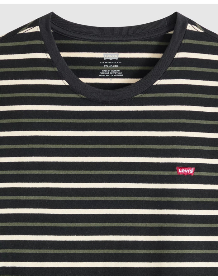 Футболка Levis Original Housemark Andor Stripe Jet Black  566050303