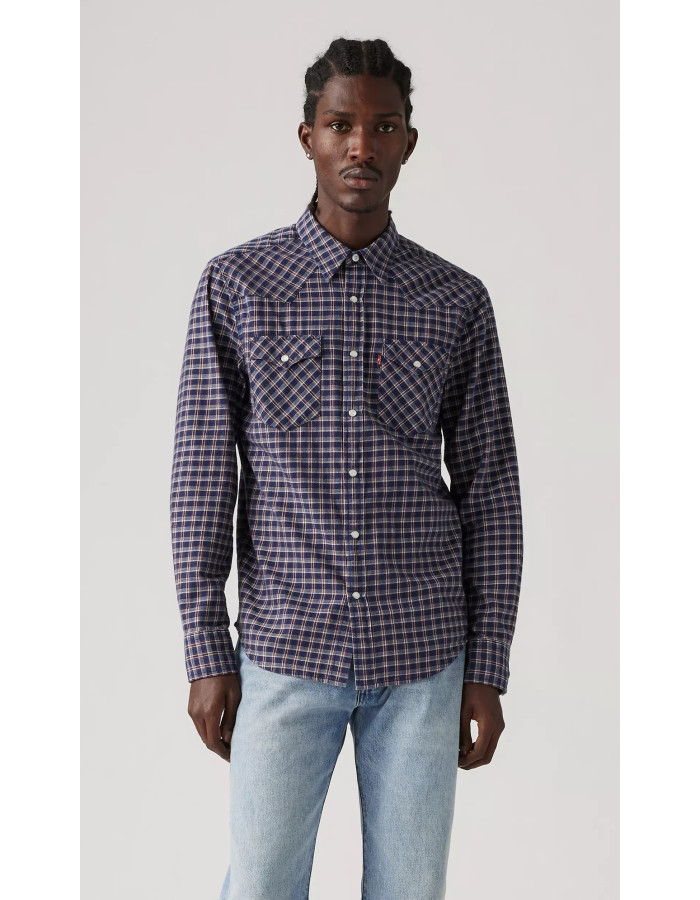 Сорочка Levis Classic Western Standard Fit Shirt Wesley Micro Plaid Dress Blues 
