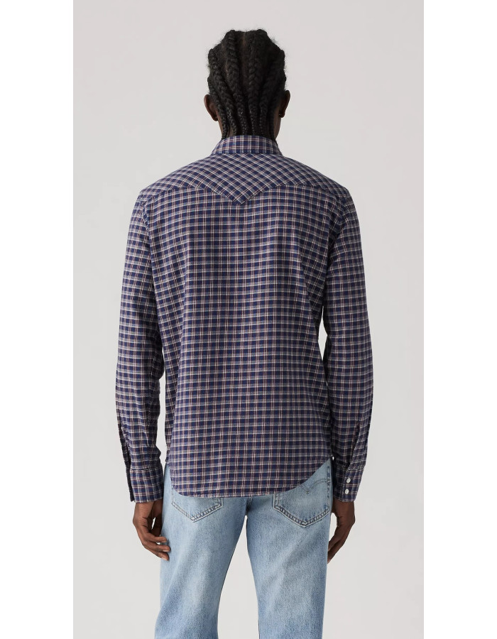 Сорочка Levis Classic Western Standard Fit Shirt Wesley Micro Plaid Dress Blues 