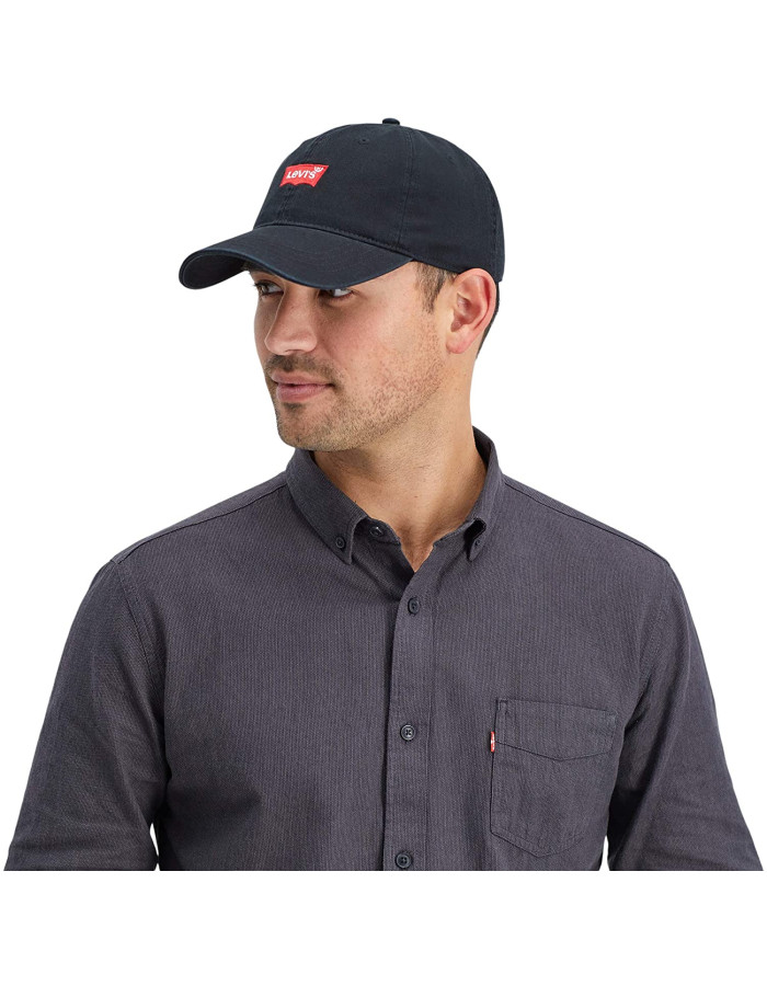  Чоловіча класична бейсболка з логотипом Levi's Black Four