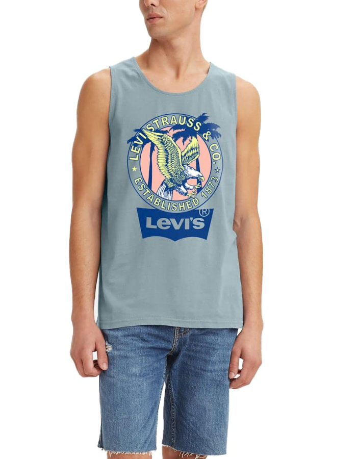 Майка Levis Men's Graphic Tank Eagle Tank Starlight Blue