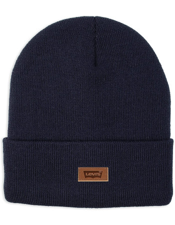 Шапка levis Men's Knit Cuffed All Season Beanie Hat Navy Solid