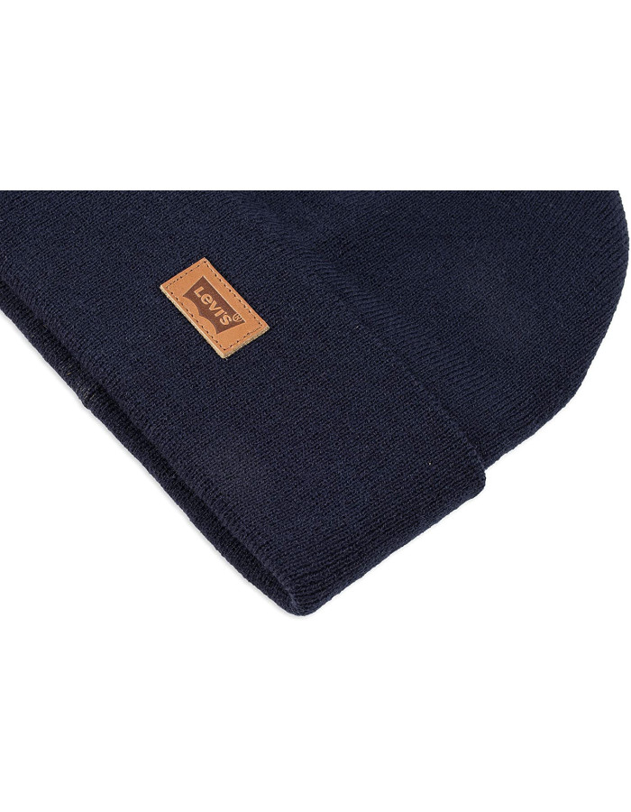 Шапка levis Men's Knit Cuffed All Season Beanie Hat Navy Solid