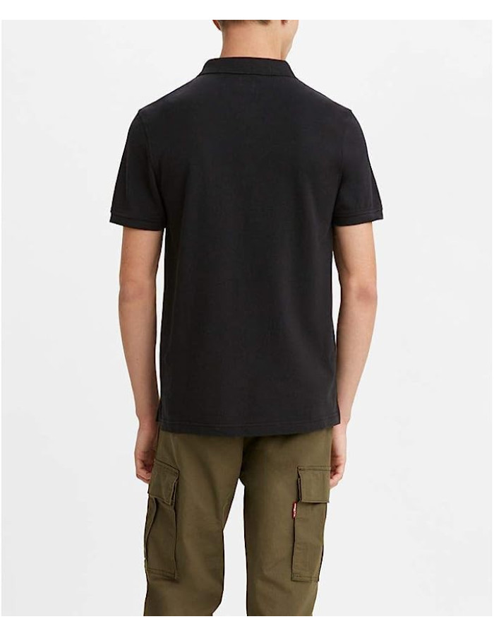 Levis Men's Housemark Polo Mineral Black