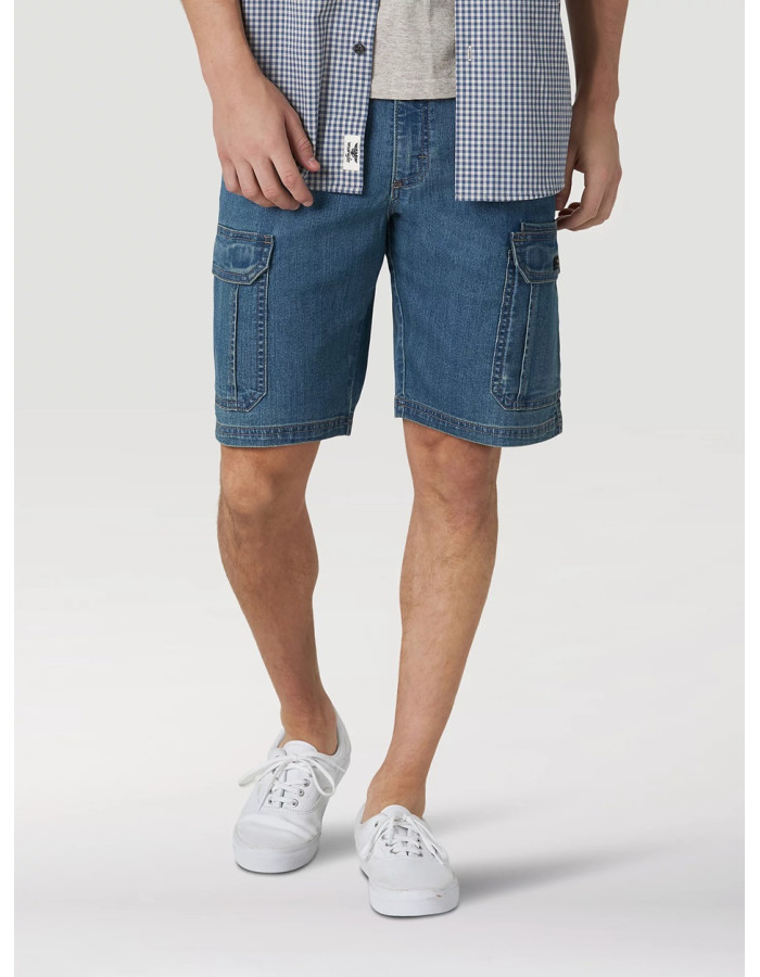 Шорти  Wrangler Men's Five Star Premium Denim Cargo Shorts Medium Tint 