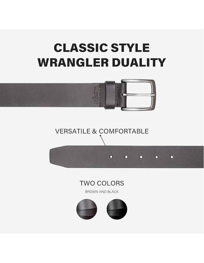 Ремінь Wrangler Leather Belt, 38mm Casual Belt for Jeans LB93779WRQB