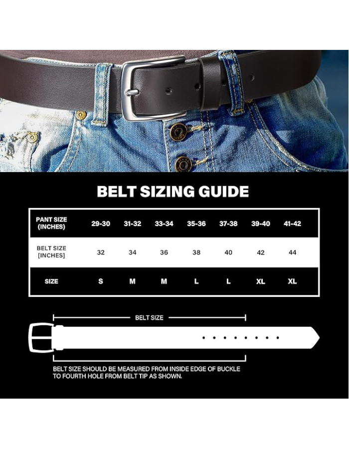 Ремінь Wrangler Leather Belt, 38mm Casual Belt for Jeans LB93779WRQB